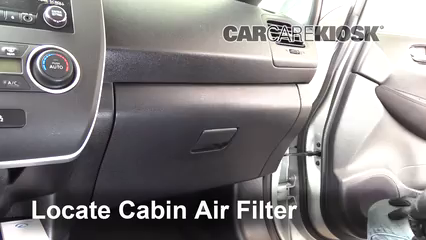 2013 Nissan Leaf SL Electric Filtre à air (intérieur) Changement